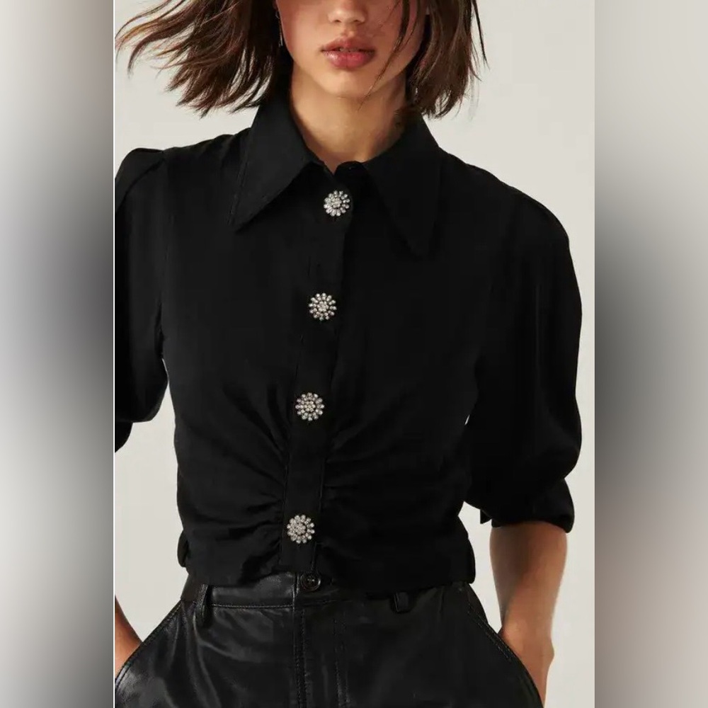 BA&SH Kiss Shirt - Black